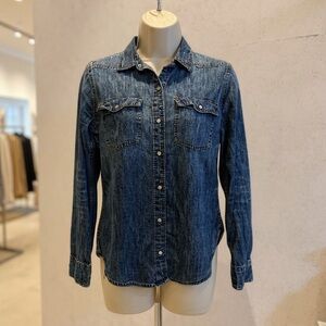 Abercrombie & Fitch Denim Button-Up Shirt Women’s Size S